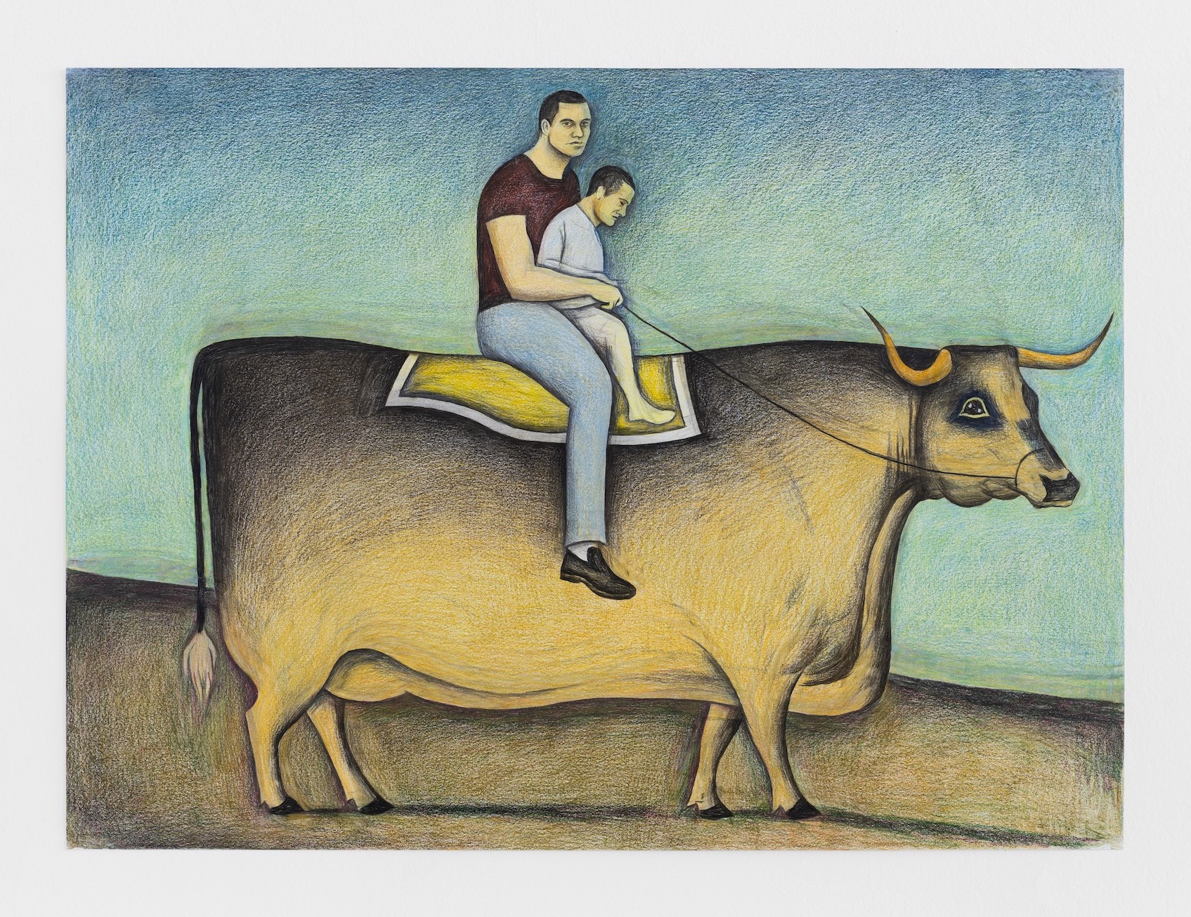Untitled, 2023, coloured pencil on paper, 65,5 x 88,5 cm