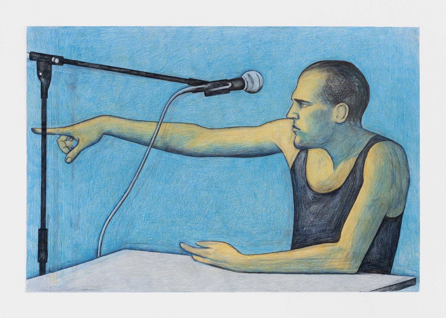 Life, 2024, coloured pencil on paper, 69,5 x 95,5 cm